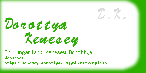 dorottya kenesey business card